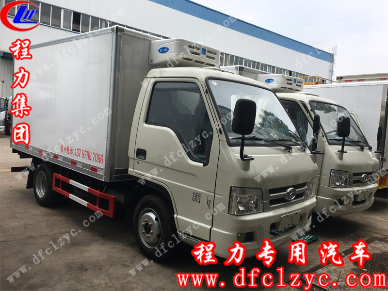 高總訂購(gòu)的程力集團(tuán)國(guó)五福田馭菱后雙輪冷藏車(chē)
